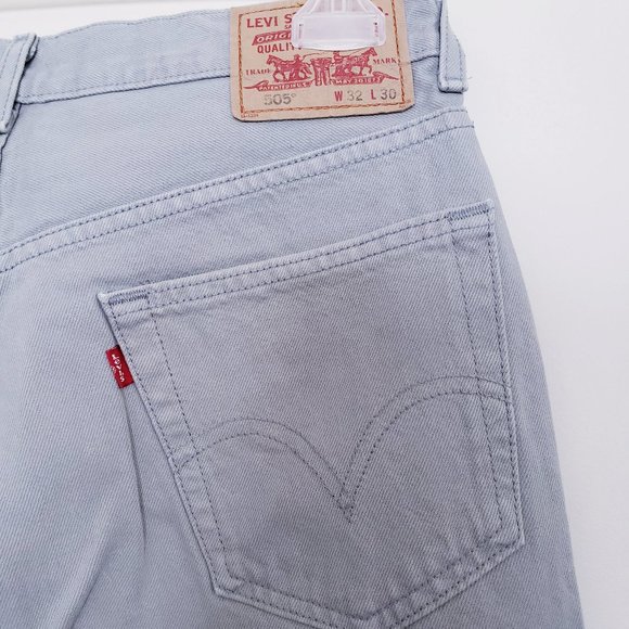Levi's 505 Denim Jeans - Grey - Picture 8 of 16
